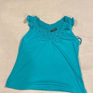 Ralph Lauren tank with crotchet collar